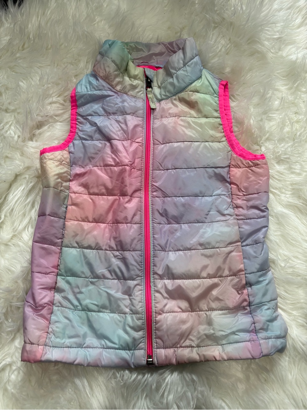 Girls Amazon Essentials Vest with Pink Trim